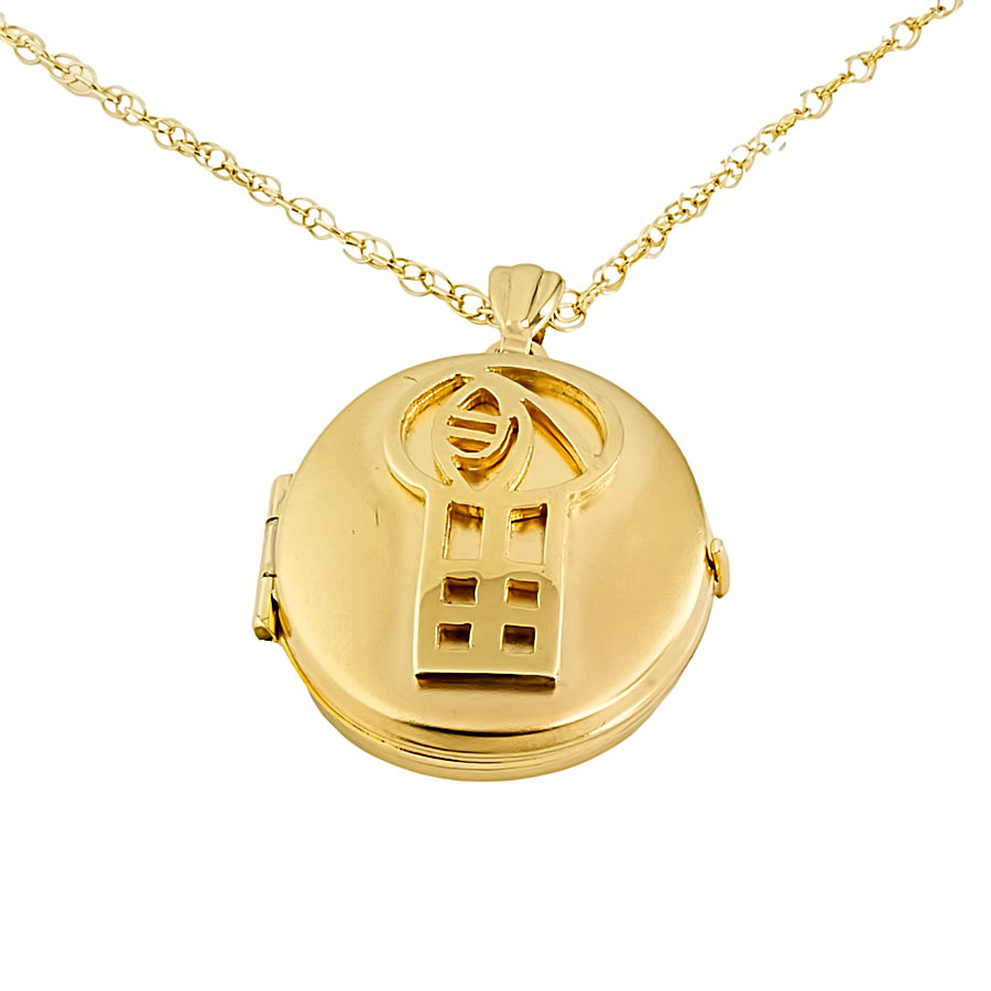 9ct gold 3.5g 18 inch Locket with chain
